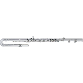 Pearl Flute Basse PFB305 Maillechort