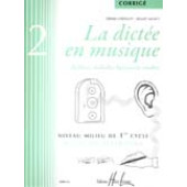Chepelov P./menut B. la Dictee en Musique Vol 2: Corrige