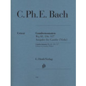 Bach C.p.e. Sonates Viole Gambe OU Cello