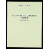 Dutilleux H. Strophes Sur le Nom de Sacher Violoncelle Solo