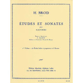 Brod H. Etudes et Sonates Vol 1 Hautbois