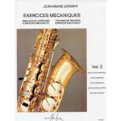 Londeix J.m. Exercices Mecaniques Vol 3 Saxo