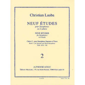 Lauba C. Neuf Etudes Cahier 2 Saxophone Soprano