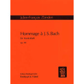 Zbinden J.f. Hommage A Bach OP 44 Contrebasse Solo