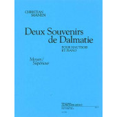 Manen C. Deux Souvenirs de Dalmatie Hautbois