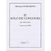 SCHROEDER-MEYER H. Solo de Concours N°2 Violon