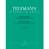 Telemann G.p. 12 Fantaisies Violon Solo