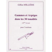 Milliere G. Gammes et Arpeges Dans Les 30 Tonalites Trombone