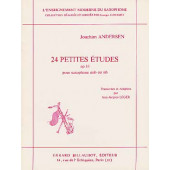 Andersen J. 24 Petites Etudes OP 33 Saxophone
