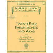 24 Italian Songs And Arias OF The 17ME et 18ME Siecle Voix Haute