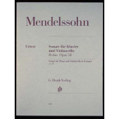 Mendelssohn F. Sonate OP 58 Violoncelle Piano