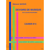 Mayeur E. Devoirs de Musique Cahier 4