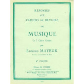 Mayeur E. Reponses Devoirs de Musique Cahier 6