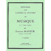 Mayeur E. Reponses Devoirs de Musique Cahier 7