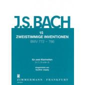 Bach J.s. Inventions Bwv 722 - 786 Clarinettes