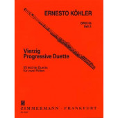 Kohler E. 25 Duos Progressifs OP 55 Vol 1 Flutes