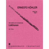 Kohler E. 20 Leitche Melodische Lektionen Vol 1 Flute