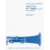 Pranzer J. 6ME Duo Concertant 2 Clarinettes