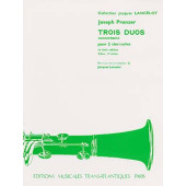Pranzer J. Trois Duos Concertants Cahier 2 Clarinettes