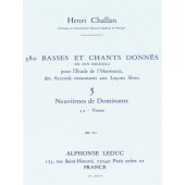 Challan H. 380 Basses et Chant Donnes Vol 5A