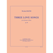 Bacri N. Three Love Songs OP 96 Soprano
