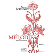 Boulanger N. Melodies Vol 2 Voix Moyenne