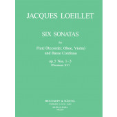 Loeillet de Gant J.b. Sonata OP 5 Vol 1 Flute A Bec Soprano OU Hautbois OU Flute OU Violon