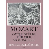 Mozart W.a. 12 Stucke Violoncelles