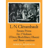 Clerambault L.n. Sonata Prima 2 Violons