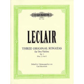 Leclair J.m. 3 Sonates OP 3 Violons