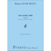 Schumann R. Deuxieme Trio OP 80 Piano et Cordes