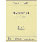 Ravel M. Chanson Epique Voix