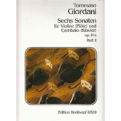 Giordani T. 6 Sonates Vol 2 Violon (ou Flute)