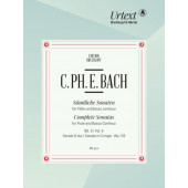 Bach C.p.e. Sonates Vol 6 WQ 133 Flute