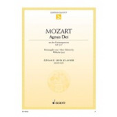 Mozart W A. Agnus Dei Voix Moyenne - Voix Basse Piano