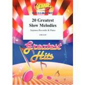 20 Greatest Slow Melodies Flute A Bec