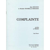 Roudon J./PENNIELLO-ROUDON M. Complainte Alto