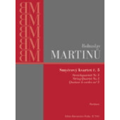 Martinu B. Quatuor A Cordes N°5 Conducteur