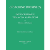 Rossini G. Introduction, Theme et Variations Clarinette