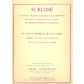 Klose H.e. Etudes de Genre et de Mecanisme Clarinette