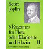 Joplin S. 6 Ragtimes Vol 2 Flute/clarinette/basson