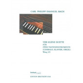Bach C.p.e. Vier Klein Duette 2 Pianos