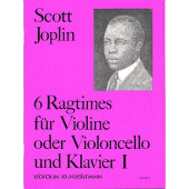 Joplin S. 6 Ragtimes Vol 1 Violon/violoncelle