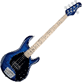 Sterling BY Music Man RAY35QM-NBL-M2 STINGRAY35 Quilted Maple Neptune Blue