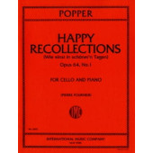 Popper D. Happy Recollectionas OP 64 N° 1 Violoncelle
