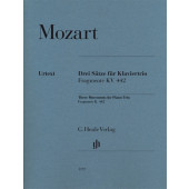 Mozart W.a. Trois Mouvements - Fragments KV 442 Piano Trio