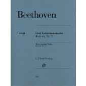 Beethoven L.v. 3 Oeuvres A Variations Piano