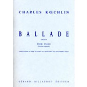 Koechlin C. Ballade OP 50 Piano