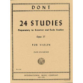 Dont J. Preliminary Studies Opus 37 Violon