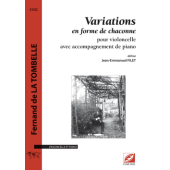 Tombelle F. Variations en Forme de Chaconne Violoncelle